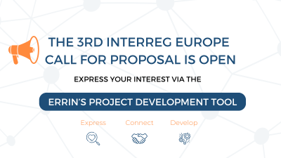 Express your interest in the 3rd Interreg Europe call via the ERRIN Project Development Tool
